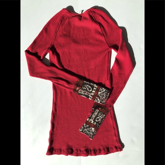 Free People Hyperactive Hippie Cuff Thermal Red  M - Picture 7 of 8